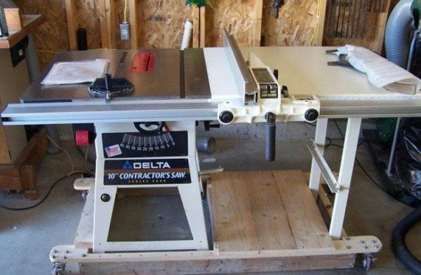 Contractor table saw
