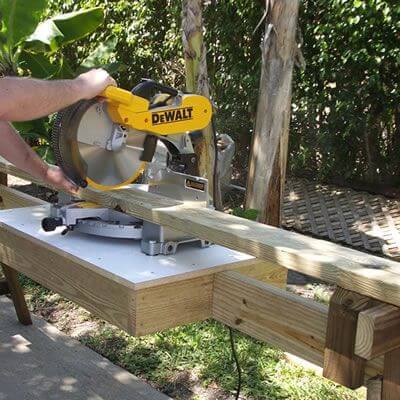 mit11 Sawhorse Styled Portable Miter Saw DIY Stand Plans