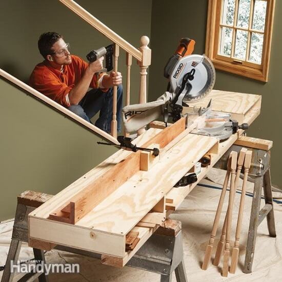 mit2 Large & Sturdy Miter Saw Table Tutorial