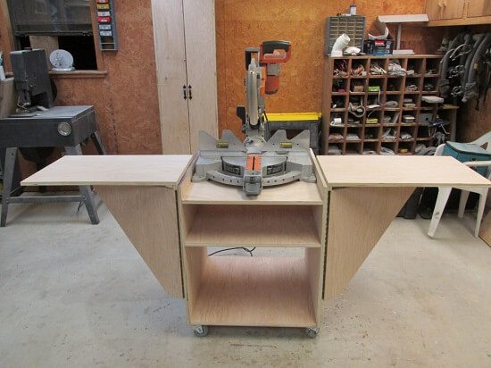 mit5 April's Portable Miter Saw Stand with Scrap Box Tutorial