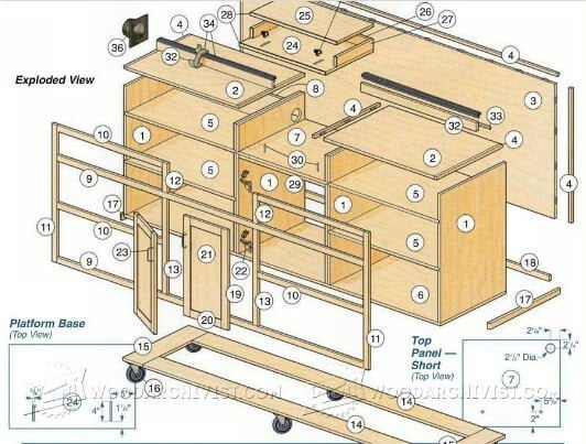 mit6 Professional-Grade Mobile Miter Saw Stand DIY Tutorial