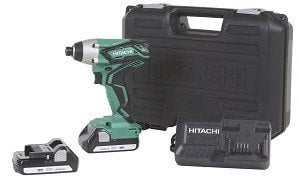 Hitachi WH18DGL Hitachi WH18DGL 18V 1/4-Inch Cordless Lithium-Ion Impact Driver Kit