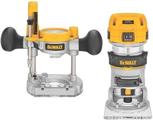 DeWalt DWP611PK 1.25 HP Max Torque Variable Speed Compact Router Combo Kit with LED's DeWalt DWP611PK 1.25 HP Max Torque Variable Speed Compact Router Combo Kit with LED's