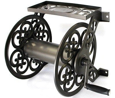 Liberty Garden Products 708 Steel Decorative Wall Mount Garden Hose Reel Liberty Garden Products 708 Steel Decorative Wall Mount Garden Hose Reel