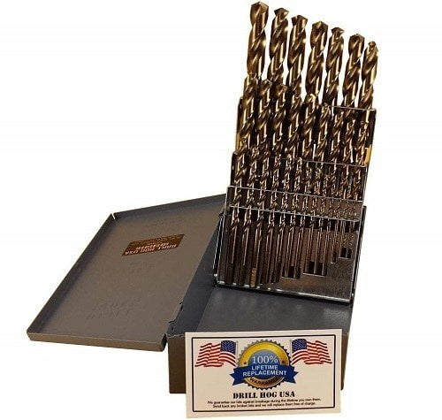 Drill Hog 29-Pc M42 Cobalt Drill Bit Set Drill Hog 29-Pc M42 Cobalt Drill Bit Set