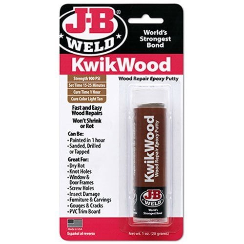 J-B Weld 8257 KwikWood Wood Repair Epoxy Putty